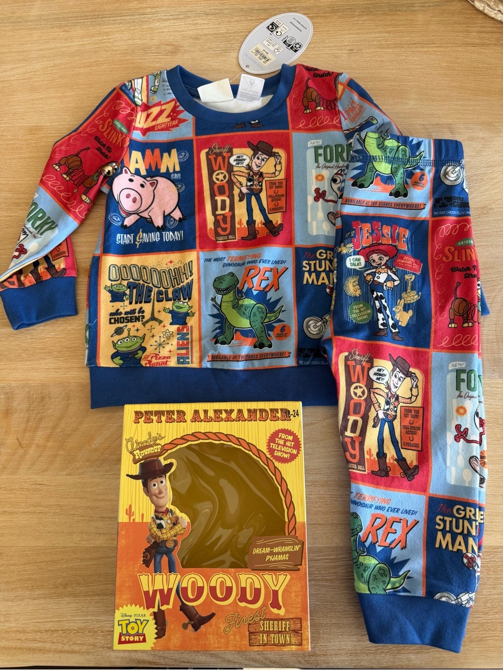 BRAND NEW TAGS ON TOY STORY PAJAMAS